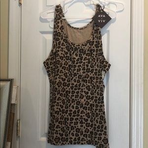 Ava & Vic NWT leopard tank